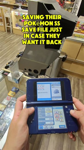 ButtonDelight Games | We saved their Pokémon Soulsilver save file they sold to us - just in case they want It back in the future #retrogaming #videogames... | Instagram