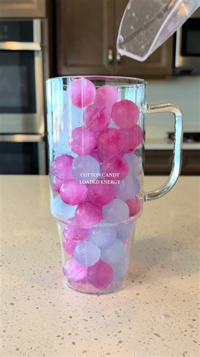 Cotton candy loaded energy drink restock 🩵🍭🩷 #cottoncandy #restock #5hourambassador #loadedwater #asmrsounds find @5-hour ENERGY at Amazon