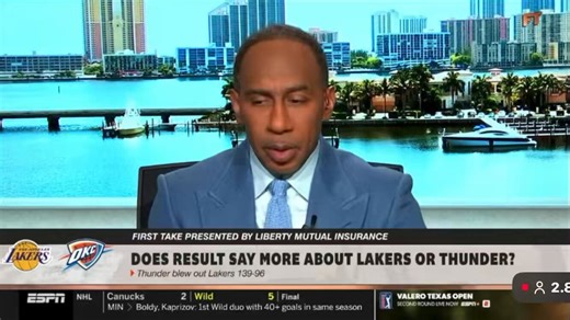 nah this is distasteful. Luka had already been dealing with Hamstring issues prior to the OKC game. was it terrible timing for the injury to finally occur against a contending team? yea, but mfs can’t control that, & to insinuate that Luka might’ve faked it to avoid the OKC belt, & go as far as to say it’s good that Luka was ACTUALLY hurt is just ridiculous man. Stephen A. is a weirdo