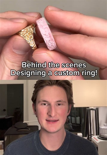How I design custom rings! #smallbusiness #DecoJewelry #handmade #gold #ring