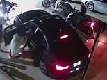 NYPD surveillance shows motorcycle gang beating up a man AND stealing his BMW