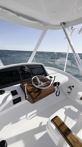 Cruising looks better from here. Follow the link to learn more about the Bertram 35FB. https://bit.ly/4kkHJtv #Bertram #Bertram35FB | Bertram Yachts