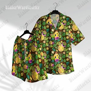 Bellsprout Evolution Hawaiian Shirt: Anime Tropical Aloha Shirt - Etsy