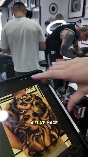 The though process behind placing a big tattoo stencil