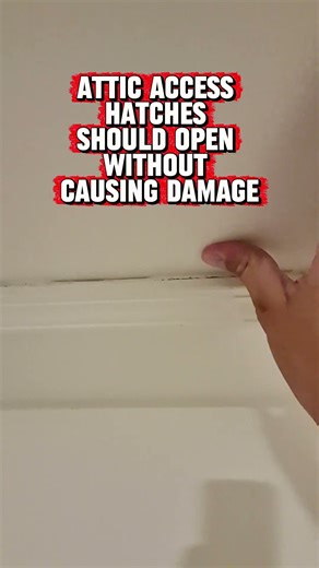 Attic Access Hatches That Damage Your Home – Home Inspection Finds Part 3 #Shorts #HomeInspection