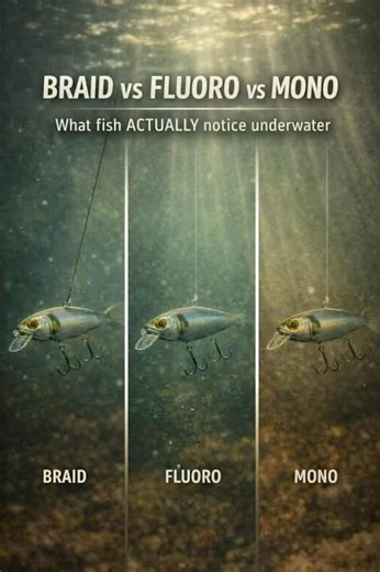 BRAID VS FLUORO VS MONO - WHAT FISH NOTICE