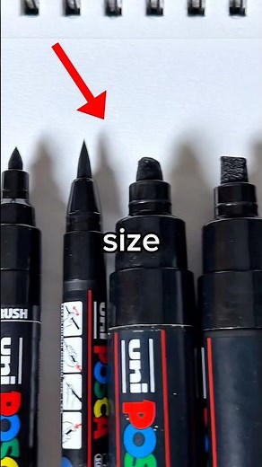 Drawing, But with EVERY Marker size… (#shorts)