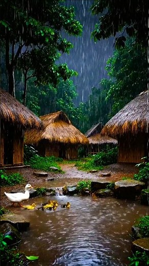 🌧️ 4K Rain with Birds Chirping | Relaxing Forest Ambience for USA & Europe