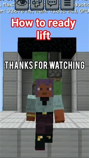 how to ready lift in Minecraft#minecraft#lift