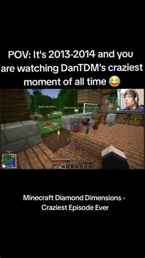 DanTDM's CRAZIEST Minecraft fail of all time #minecraft #dantdm #gaming #nostalgia #fail