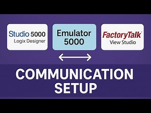 Studio 5000 + Emulator 5000 + FactoryTalk View Studio Communication | Complete Setup Guide.