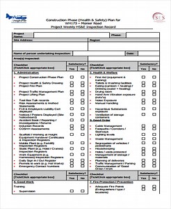 Construction Safety Plan Free Download