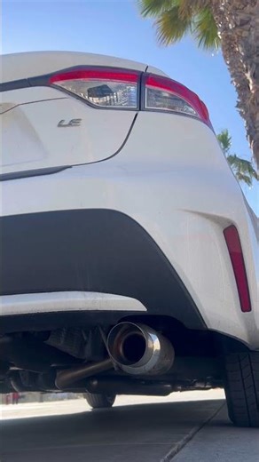 Before & After Glasspack Resonator Install 2020 Corolla LE w/ Stock Resonator & Evil Energy Muffler