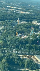 Took a small plane over Six Flags Over Georgia last summer. Got some great views of the amusement park. The roller coasters look a lot bigger from the sky. #atlanta #sixflags #rollercoaster | In The Loop
