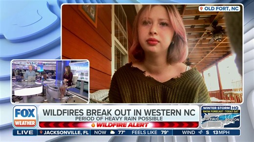 2.6K views · 57 reactions | Ceara Carmack, resident of Old Fort, North Carolina, spoke about the moment she learned about the wildfires burning near her town, how her family had to be evacuated and the emotional impact of the experience just months after Helene devastated the area. | FOX Weather | Facebook