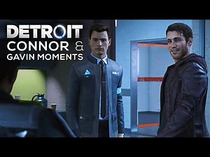 Connor and Gavin Moments (All Dialogue and Scenes with Gavin) - DETROIT BECOME HUMAN