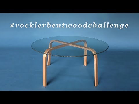 How to Make a Bent Laminated Coffee Table | Steam Bending Wood | #rocklerbentwoodchallenge