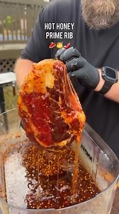 6.1K reactions · 913 shares | You GOTTA make this Hot Honey Cured Prime Rib 數️ #hothoney #steak #primerib #overthefirecooking | Over The Fire Cooking by Derek Wolf | Facebook