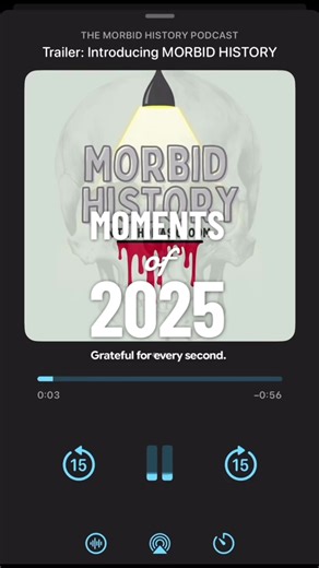 Such a fun journey this (half) year on here has been!👏🏼 Thanks for being a part of this!💜 #2025recap #darkhistory #podcastrecommendations #historypodcast #historybuff