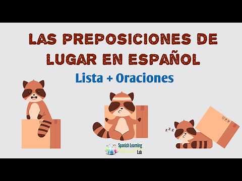 Prepositions of Place in Spanish: List + Sentences