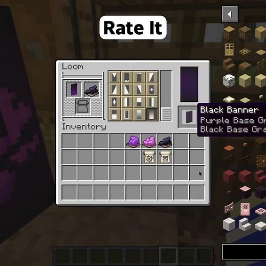 Minecraft purple skull banner design 🥶💀 #minecraft #shorts #viral