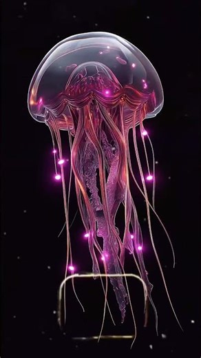 Techno VJ Loop | AI Video | TECHNO JELLYFISH #techno #rave #electronicmusic #technomood