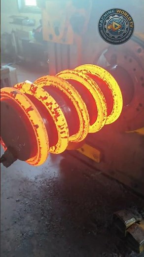 Amazing Hot Metal Spring Making Process | Satisfying Machines #shorts