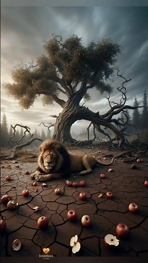 The Fallen Tree and the Lion’s Promise 🌳🦁 #aistory #emotionalstory