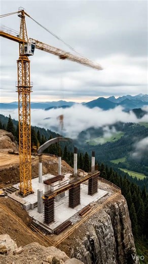 Man Builds a Secret Cliff House Alone | Full Construction Timelapse