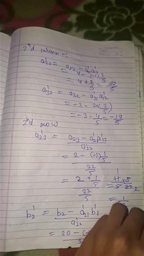 bsc math crout method example 3 notes numerical analysis semester 6 chapter 3