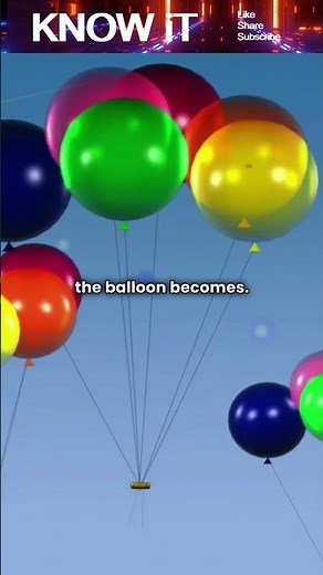 Why do balloons expand when filled with air?