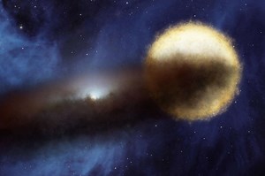 What caused an old, giant star to disappear for over half a year?