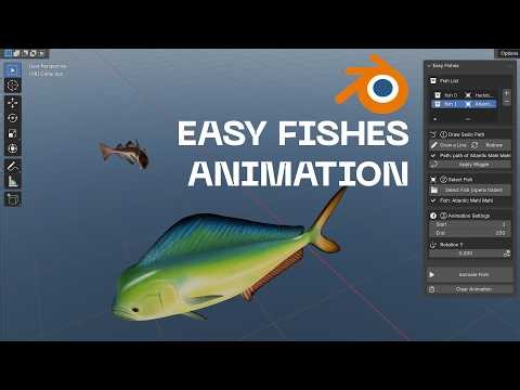 How To Create Swimming Fish Animation in SECONDS with Blender