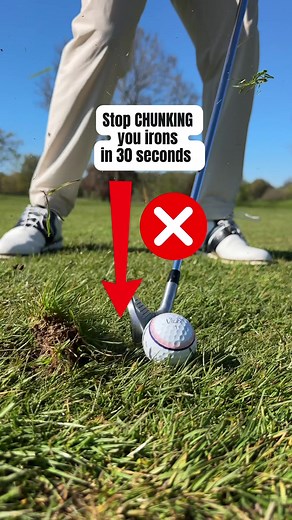 Iron strike hack! Easy Feedback drill so you know if you have done it right or wrong 😑 #golftips #golflesson #golfaddict #Golf #golflessons