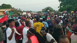 Margibi County fans jubilate victory over Nimba County after a successful panity shootout. | Reports 231