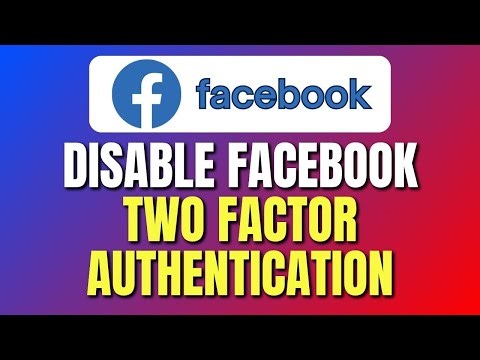 How To Disable Facebook Two Factor Authentication | Turn Off Facebook 2FA | Easy Tutorial