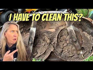 From Muck to Metal! Satisfying Scrape & Wash: Lawn Mower Deck Rescue! #FluidFilm