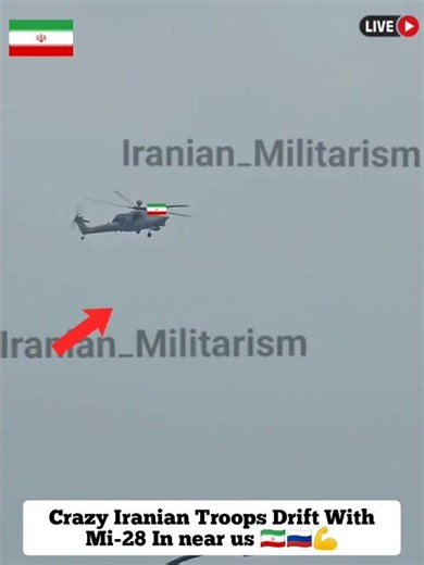 Crazy New Video Maneuvers Of Iran Mi-28 Helicopters At close #shortvideo