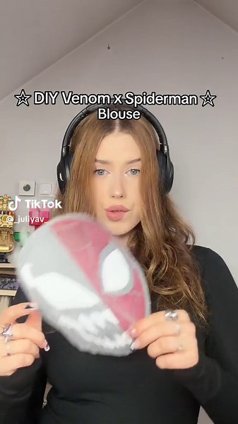 DIY Venom and Spiderman Blouse Tutorial
