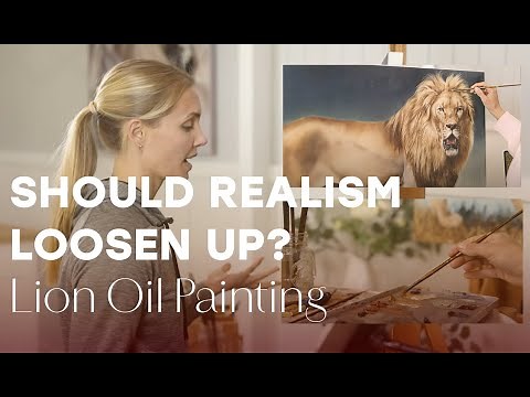 Painting a Lion Realistically With Oil Paint