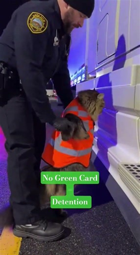 Pulled Over at the Truck Stop 😿🚔 #cat #fails #truck