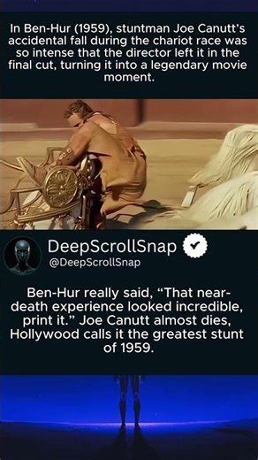 Ben-Hur (1959) – The Real Chariot Crash They Kept in the Movie