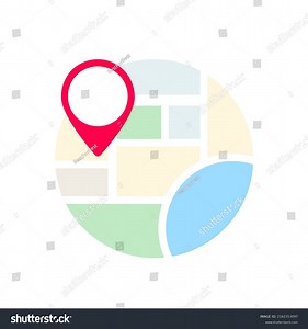 Geofencing Icon Map Pin Gps Location Stock Vector (Royalty Free) 2162353097 | Shutterstock