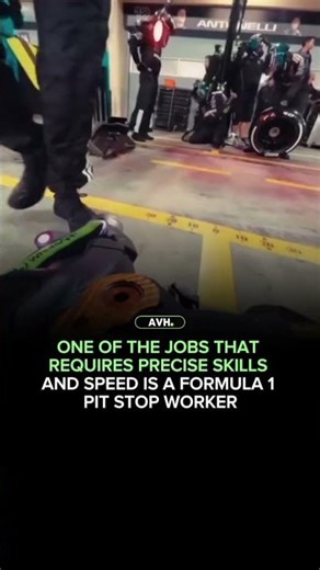 One of the jobs that requires precise skills and speed is a formula 1 pit stop worker #formula1