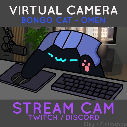 Bongocat – Omen-Agent Valorant | Anpassbare virtuelle Kamera für Twitch und Discord (benutzerdefiniert enthalten) - Etsy.de