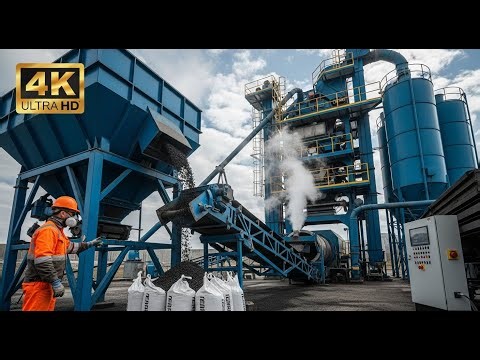 Rubber Asphalt Road Construction: Paving with Recycled Tires | Documentary (4K)
