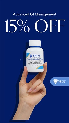 11K views | NOW - Get up to 15% Off VSL#3® and all VSL® Probiotic formulas. VSL#3® is a clinically studied, ultra-high-potency probiotic medical food intended for the dietary management of certain GI conditions. | VSL Probiotics | Facebook