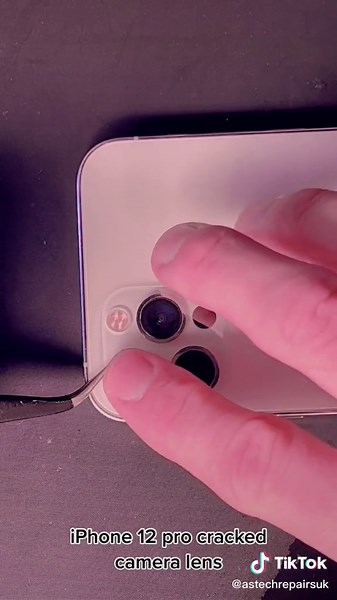 Fixing iPhone 12 Pro Cracked Camera Lens | TechTok Tips