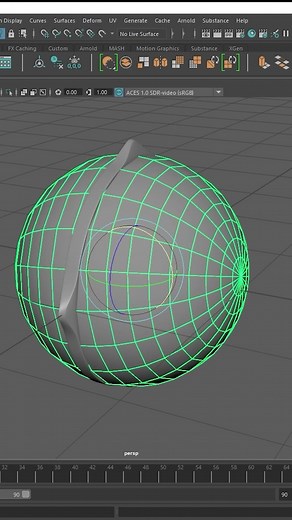 Creating a Viking Shield in Autodesk Maya Time-lapse #maya #mayatutorial #shorts