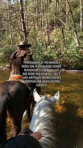 Riding a Cowboy's Horse on a Hike